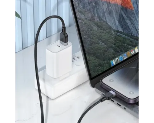 Кабель HOCO X109 Energy silicone charging data cable iP 2A/3m. Black mag-6942007636346144047