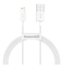 USB кабель Baseus Superior Series Fast Charging Data Cable USB to iP 2.4A 1m White CALYS-A02 mag-6953156205413138548