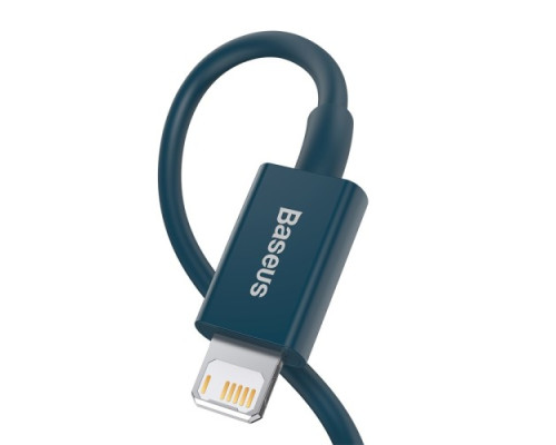 USB кабель Baseus Superior Series Fast Charging Data Cable USB to iP 2.4A 1m Blue CALYS-A03 mag-6953156205420132156