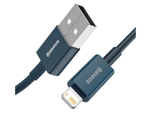 USB кабель Baseus Superior Series Fast Charging Data Cable USB to iP 2.4A 1m Blue CALYS-A03 mag-6953156205420132156