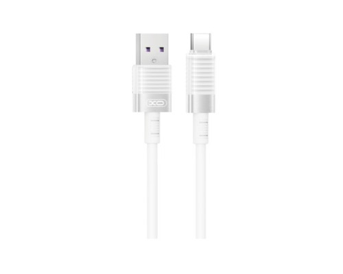 Кабель XO NB282 Brushed Silicone 6A Fast Charging Apple Data Cable 1m Білий mag-6920680860364132422