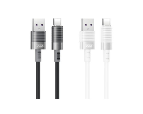Кабель XO NB282 Brushed Silicone 6A Fast Charging Apple Data Cable 1m Білий mag-6920680860364132422
