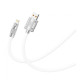 Кабель XO NB227 OD6.0 silicone TPE zinc alloy Lightning 6A/1,2M Білий mag-692068083325257213