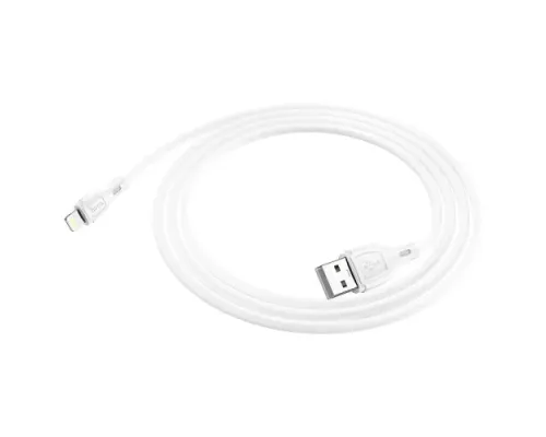 Кабель HOCO X61 Ultimate Silicone for Lightning 2,4A/1m White mag-6931474747815143977