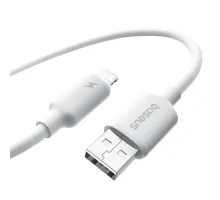USB кабель Baseus Foamed Silicone USB to Lightning 2.4A 1m White E0426901 mag-6932172693756145752