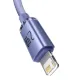 USB кабель Baseus Crystal Shine Series Fast Charging Data Cable USB to iP 2.4A 1.2mPurple CAJY000005 mag-6932172602703144948