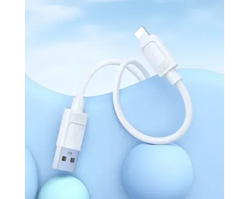 Кабель HOCO X122 Benefit silicone charging data cable iP 2.4/1m White mag-6942007662192154157