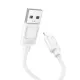 Кабель HOCO X122 Benefit silicone charging data cable iP 2.4/1m White mag-6942007662192154157