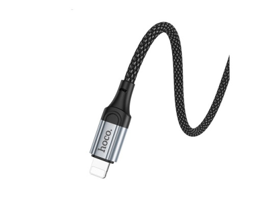 Кабель HOCO X102 Fresh charging data cable iP 1m. Black mag-69420076087561744
