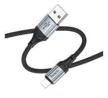 Кабель HOCO X102 Fresh charging data cable iP 1m. Black mag-69420076087561744