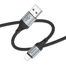 Кабель HOCO X102 Fresh charging data cable iP 1m. Black mag-69420076087561744