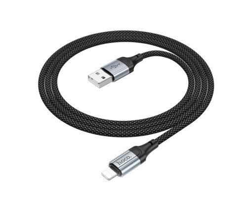 Кабель HOCO X102 Fresh charging data cable iP 1m. Black mag-69420076087561744
