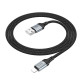 Кабель HOCO X102 Fresh charging data cable iP 1m. Black mag-69420076087561744