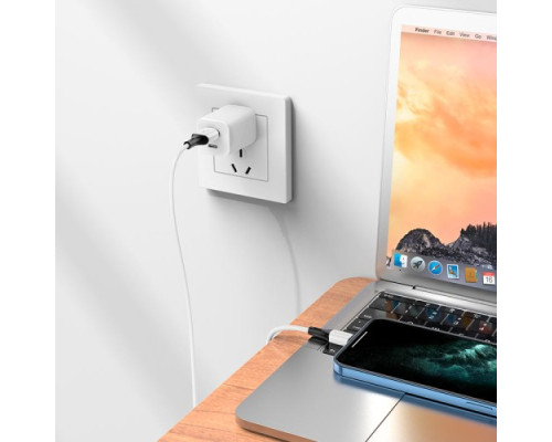 Кабель BOROFONE BX79 silicone charging for Lightning 2.4A/1m білий mag-6974443384758138236