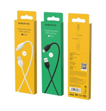 Кабель BOROFONE BX19 Benefit for Lightning 2,4A/1m білий mag-6931474701763139616