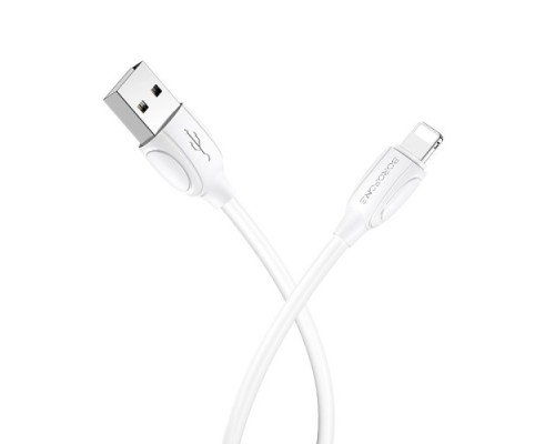 Кабель BOROFONE BX19 Benefit for Lightning 2,4A/1m білий mag-6931474701763139616