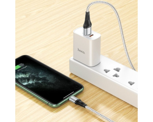 Кабель HOCO X50 Excellent charging data for Lightning 2,4A/1m. Grey mag-6931474734204138106