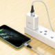 Кабель HOCO X50 Excellent charging data for Lightning 2,4A/1m. Grey mag-6931474734204138106