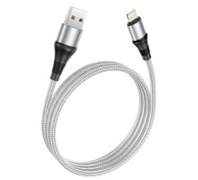 Кабель HOCO X50 Excellent charging data for Lightning 2,4A/1m. Grey mag-6931474734204138106