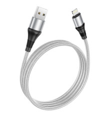 Кабель HOCO X50 Excellent charging data for Lightning 2,4A/1m. Grey mag-6931474734204138106