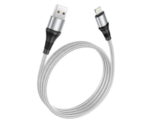 Кабель HOCO X50 Excellent charging data for Lightning 2,4A/1m. Grey mag-6931474734204138106