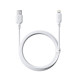 USB кабель Baseus Silky Series USB to Lightning 2.4A 1m White P10377702213-00 mag-6932172668761132574