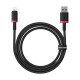 USB кабель Baseus Dura Series USB to Lightning 2.4A 1m Black-red P10377801U01-01 mag-6932172669966135967