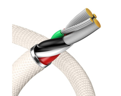 USB кабель Baseus Crystal Shine Series Fast Charging Data Cable USB to iP 2.4A 2m Pink CAJY001204 mag-6932172614454135445