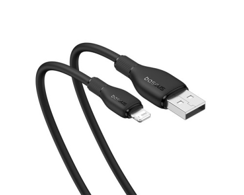 USB кабель Baseus Pudding Series Fast Charging Cable USB to iP 2.4A 2m Black P10355700111-01 mag-693217263418654608