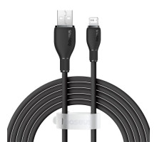 USB кабель Baseus Pudding Series Fast Charging Cable USB to iP 2.4A 2m Black P10355700111-01 mag-693217263418654608