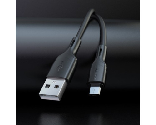 Кабель BOROFONE BX99 Method silicone charging data cable for Micro 2.4A/1m чорний mag-6941991105098137606