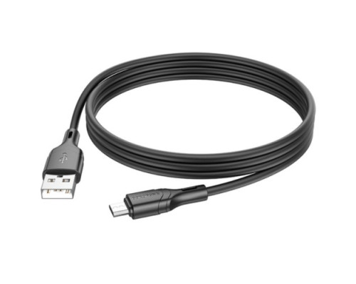 Кабель BOROFONE BX99 Method silicone charging data cable for Micro 2.4A/1m чорний mag-6941991105098137606