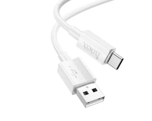 Кабель HOCO X107 Favor charging data cable Type-C 3A/1m White mag-6942007626309144027