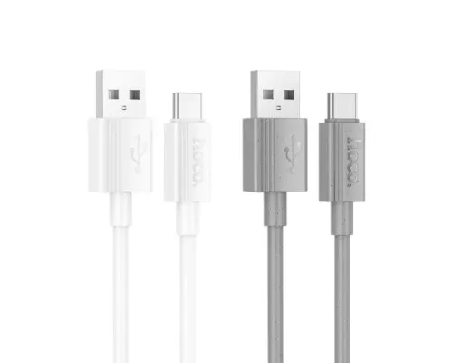 Кабель HOCO X107 Favor charging data cable Type-C 3A/1m White mag-6942007626309144027