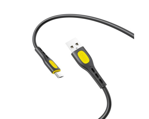 Кабель XO NB280 Jian Yan Series Micro Data Cable 1M 3A Чорний mag-6920680858705141109