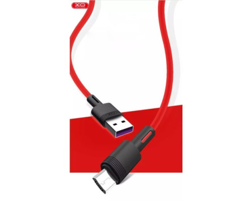 Кабель XO NB-Q166 fast charging usb cable for Micro 5A/1m Червоний mag-6920680875542136228