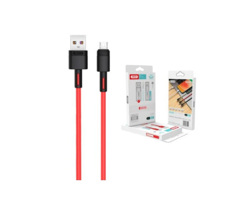 Кабель XO NB-Q166 fast charging usb cable for Micro 5A/1m Червоний mag-6920680875542136228