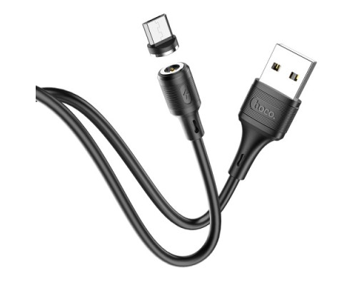 Кабель HOCO X52 Sereno magnetic charging cable for Micro 2,4A/1m. Black mag-6931474735539138632