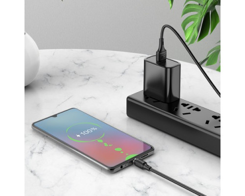 Кабель HOCO X52 Sereno magnetic charging cable for Micro 2,4A/1m. Black mag-6931474735539138632