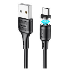 Кабель HOCO X52 Sereno magnetic charging cable for Micro 2,4A/1m. Black mag-6931474735539138632