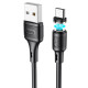 Кабель HOCO X52 Sereno magnetic charging cable for Micro 2,4A/1m. Black mag-6931474735539138632
