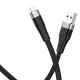 Кабель HOCO X53 Ange silicone charging data for Micro 2,4A/1m. Black mag-6931474738073143969
