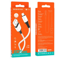 Кабель BOROFONE BX79 silicone charging for Micro 2.4A/1m білий mag-6974443384772138238