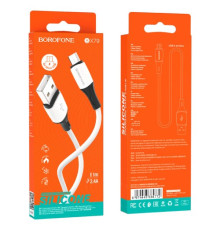 Кабель BOROFONE BX79 silicone charging for Micro 2.4A/1m білий mag-6974443384772138238
