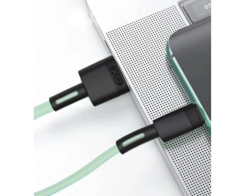 Кабель XO NB-Q166 fast charging usb cable for Micro 5A/1m Зелений mag-6920680875559136229