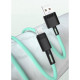 Кабель XO NB-Q166 fast charging usb cable for Micro 5A/1m Зелений mag-6920680875559136229