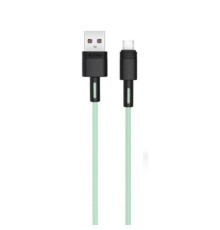 Кабель XO NB-Q166 fast charging usb cable for Micro 5A/1m Зелений mag-6920680875559136229