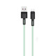 Кабель XO NB-Q166 fast charging usb cable for Micro 5A/1m Зелений mag-6920680875559136229