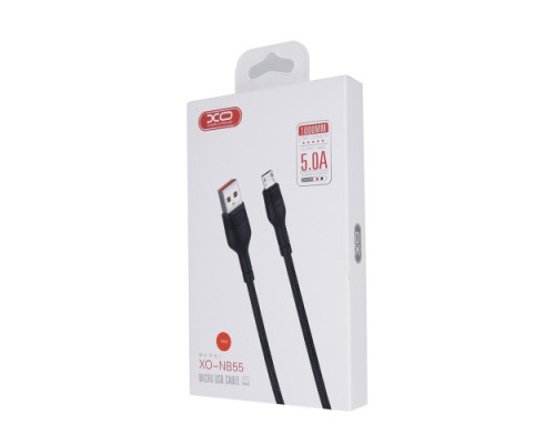 Кабель XO NB55 Huawei 5A/1M Fast Charge USB Cable Micro Чорний mag-692068089973957307