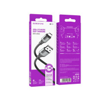 Кабель BOROFONE BX101 Creator charging data cable for Micro 2.4A/1m чорний mag-6941991108259137608